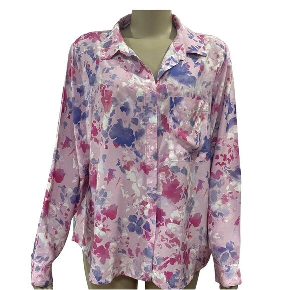 PURE COLLECTION SILK BLEND SHIRT. CITRUS PRINT - Picture 6 of 7